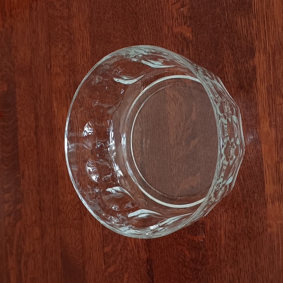 Arcoroc France Thumbprint Glass Serving Bowl b425 - Picture 1 of 3